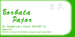 borbala pajor business card